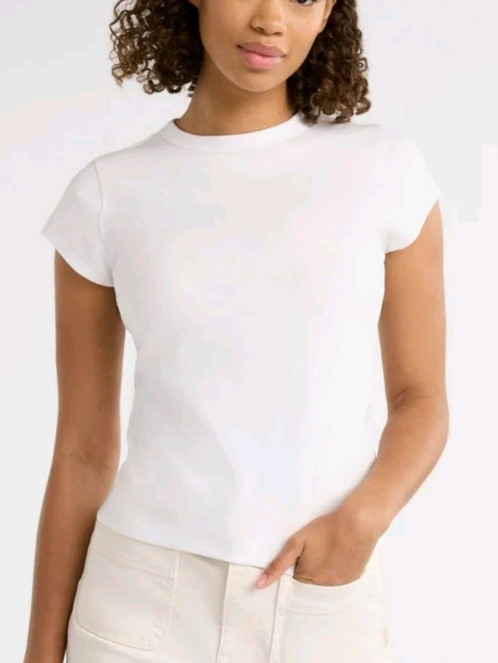 Free Assembly Women's Cap Sleeve Tee, Size Medium NWT